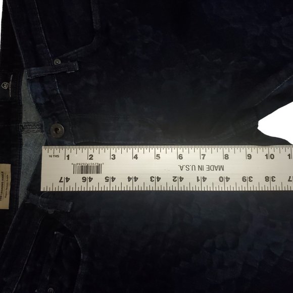 AG Legging Ankle Super Skinny 31R (31x27.5 8.5 Low Rise) Scale Pattern Jeans A18 - Picture 10 of 10